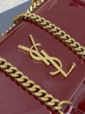 wholesale quality ysl sunset 22cm maroon patent leather